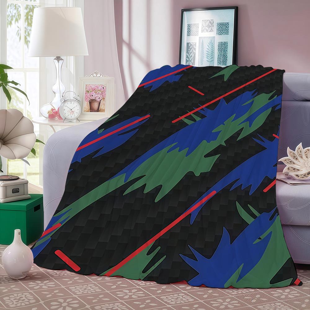 Fashion Print H HKS Blanket For Sofa Office Bed Plane Travel Sleep Read Relax Camping Soft And Warm