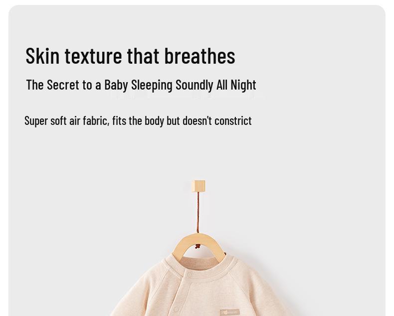 Unisex Pure Cotton Baby Long Sleeve Bodysuit for Spring & Autumn Outdoor Play