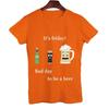 2023 Men's T-shirt It's Friday Bad Day To Be A Beer Funny Men T-shirt Men's Top Brand New Brand Men T-shirt Short Sleeve Tees