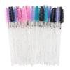 Pack of 50 Colorful Crystal Rod Disposable Eyelash & Eyebrow Nylon Brushes