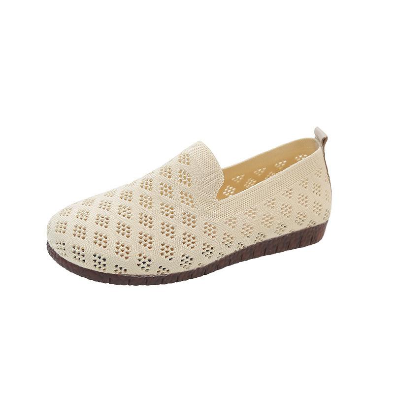 Single Shoes for Women Shallow Loafers Round Toe Ladies Flats Shoe Spring Autumn Solid Color Comfortable Breathable Mocasines
