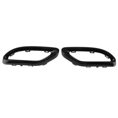 Gloss Black Exhaust Pipe Cover Tip Cover Trims Replacement for A B C E GLC ‑Class W177 W247 W205 W213 X253 C257 Tail Pipe Frame