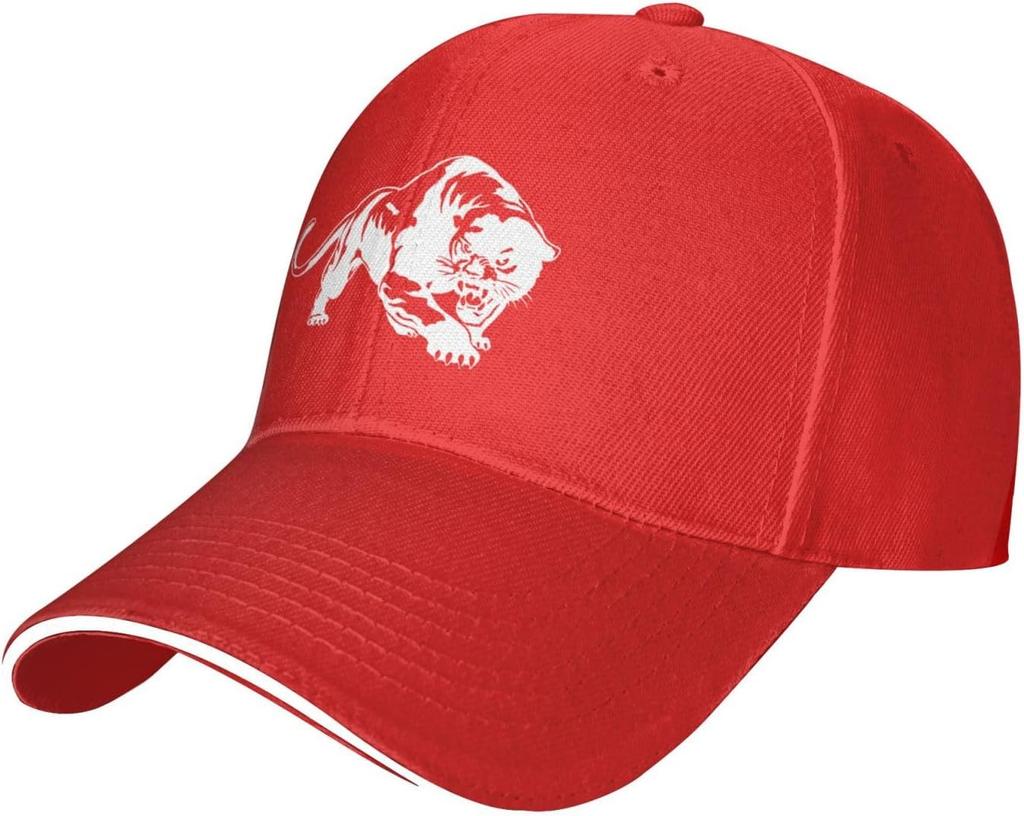 Fierce Panther Head Graphic Baseball Cap Polyester Adjustable Outdoor Sports Dad Hat for Men Women