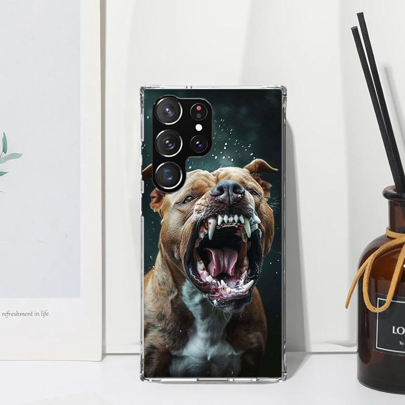 

Pit Bull Pet Dog Pitbull Phone Case For Samsung Galaxy S26 S25 Edge S24 FE S23 S22 Ultra S21 Plus S20 + Art Fundas Back Cover Ga Samsung S23