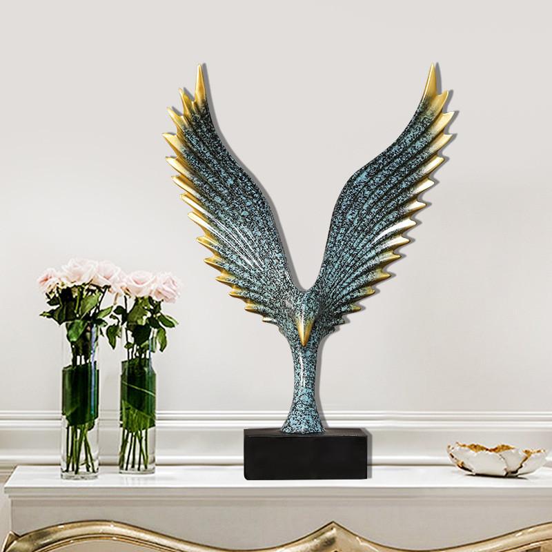 European Resin Style Eagle Statue For Living Room And Showroom Decoration