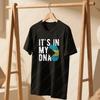 Es ist in meiner DNA Bahamas Flagge Fingerabdruck Grafik T-Shirts Sommer Frau Mann Patriotismus Hohe Qualität Baumwolle T-Shirts Ropa Hombre