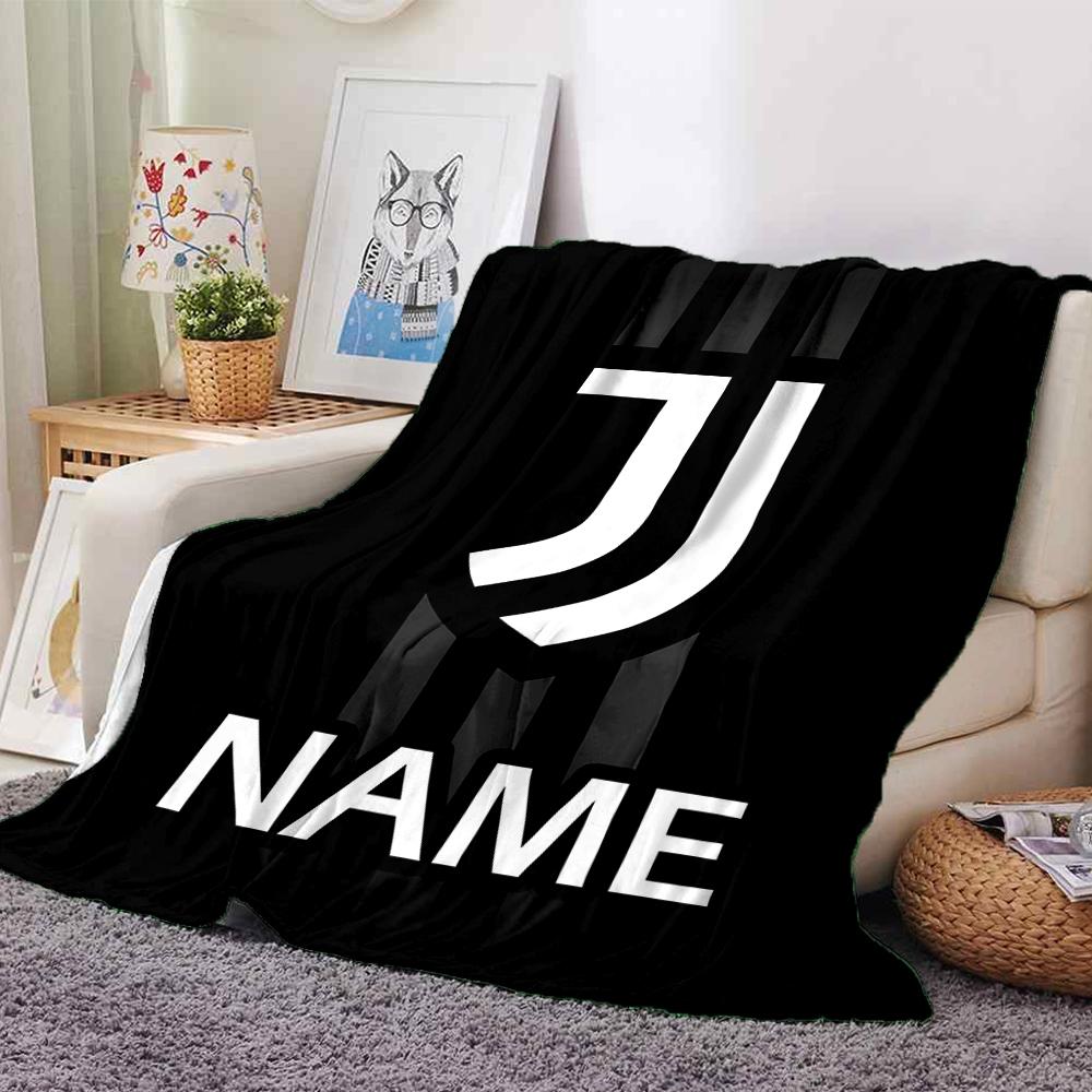 Custom Name "Juventus Jersey" Blanket for Couch & Bed, Plush Cozy Fuzzy Blanket Super Soft & Warm Blankets for Fall and Winter. 0908254