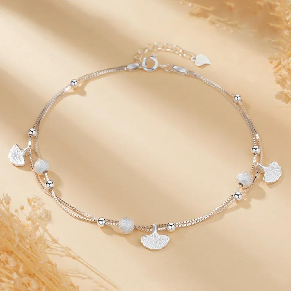 925 Silver Butterfly Anklet for Women Delicate Zircon Tassel Bracelet Summer Jewelry Dropship