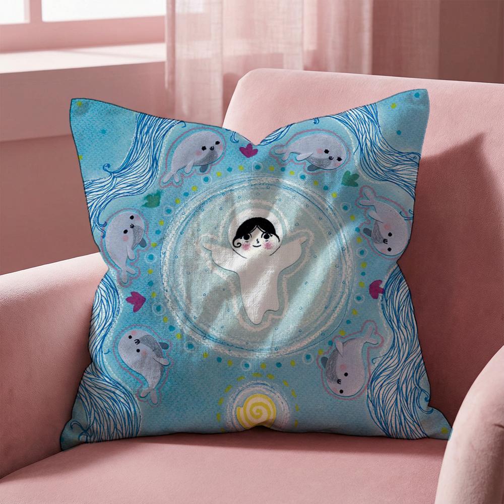 Irland S-Lied des Meeres Kissenbezug Mehrzweck-Kissenbezug für Zuhause & Auto - Wendbar, Weich & Langlebig für den täglichen Gebrauch