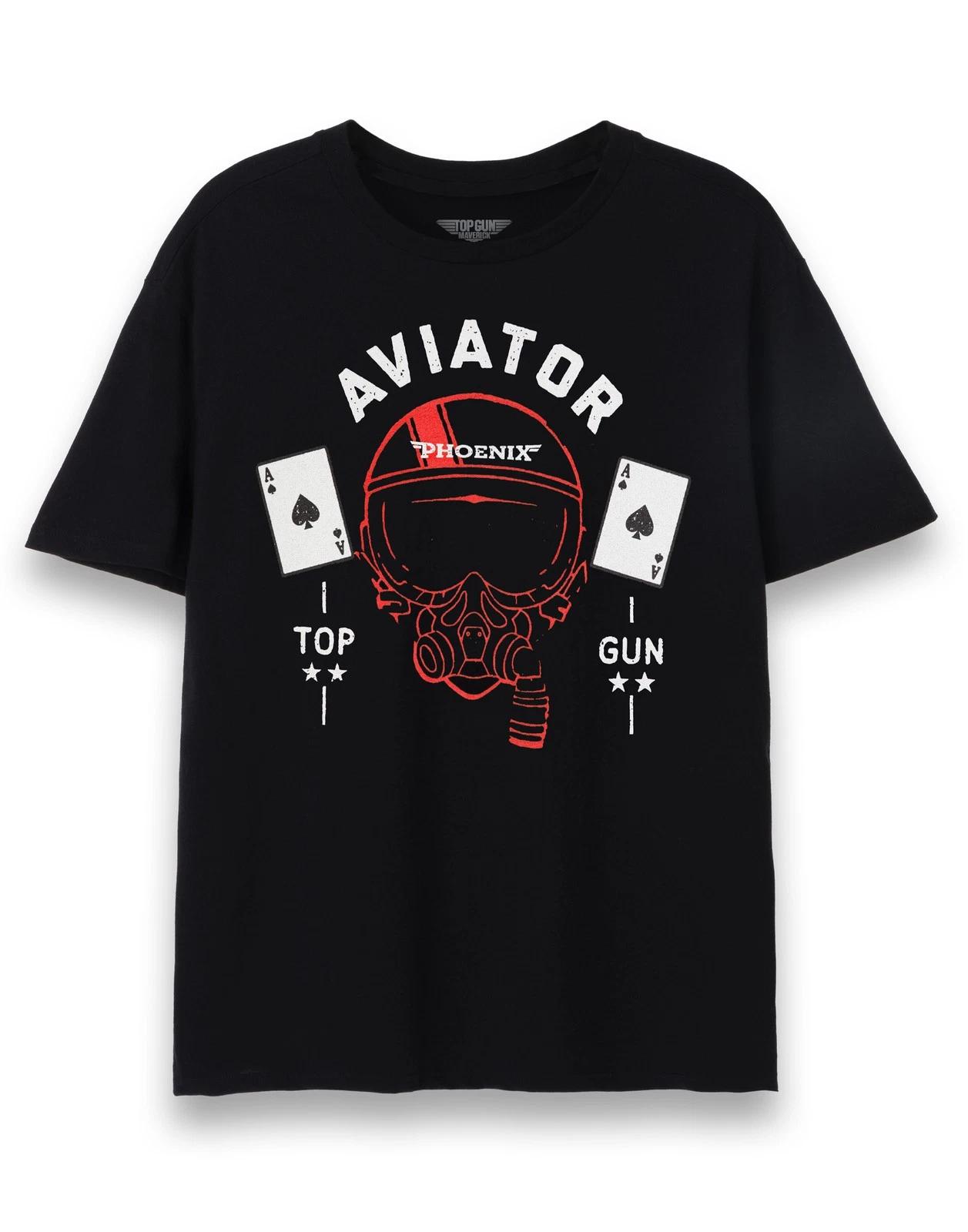 

Top Gun: Maverick Phoenix S Helmet - Graphic Print Short Sleeved 100% Cotton T-shirt Mens Tees Top Mens L