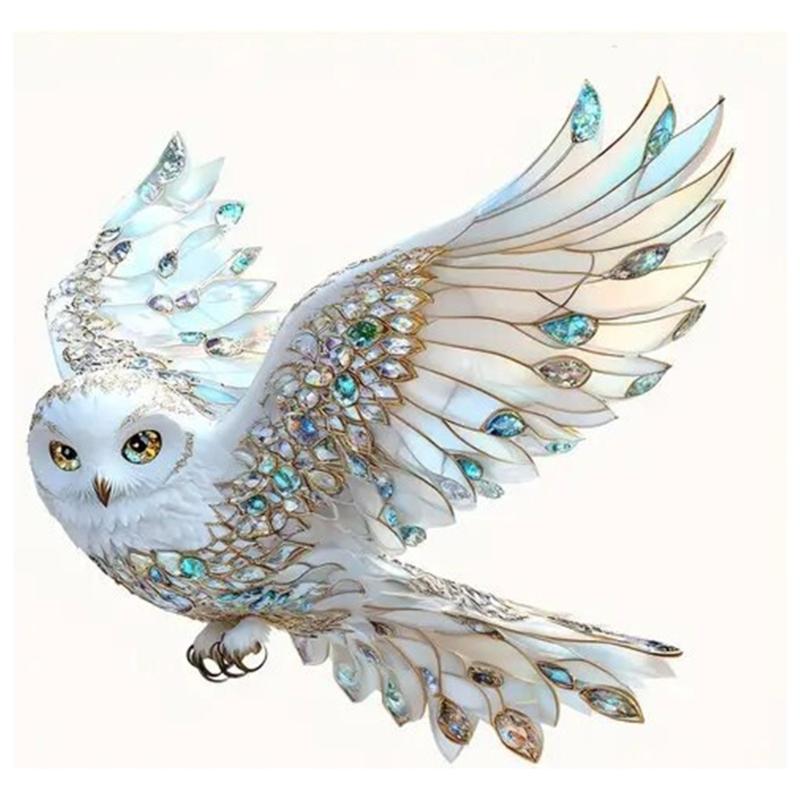 Colorful Acrylic Bird Pendant Crystal Like 2D Flat Hanging Ornament for Car Rear Mirror Charm and Window Decoration
