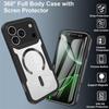 Full Cover Magnetic Case for iPhone 17 Pro Max - Compatible with Models 13-17, Transparent Design