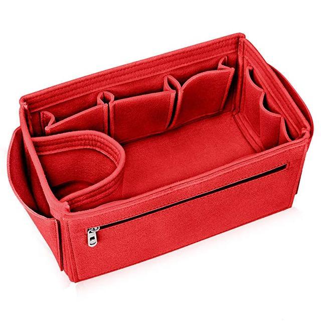 Fashion Women Bag Cosmetic Bags And Make Up Organizer Felt Insert Bag For Handbag Felt Cloth Inner Bag Fits Various Brand Bags