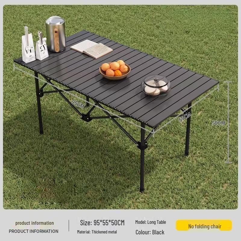 Portable Folding Outdoor Camping Table – Egg Roll Design for Picnic and Barbecue.