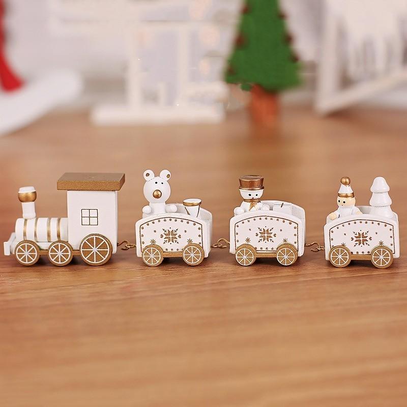 Delightful Christmas Wooden Train Decor Ideal Holiday Gift For Kids And Schools