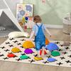 Set da 11 Pezzi di Sassi da Equilibrio a Forma di Cuore per Bambini e Sviluppo Motorio, Multicolore