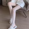 Summer Sexy Meat-through Mesh Pants Grid Jacquard Stockings Leggings Ultra-thin Elastic Fishing Net High-waisted Pantyhose Women