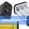 Transparents ABS PowerBank Case For 6 Slot 18650 Batteries 22.5W For DIY Projects And Portable Charging Solution