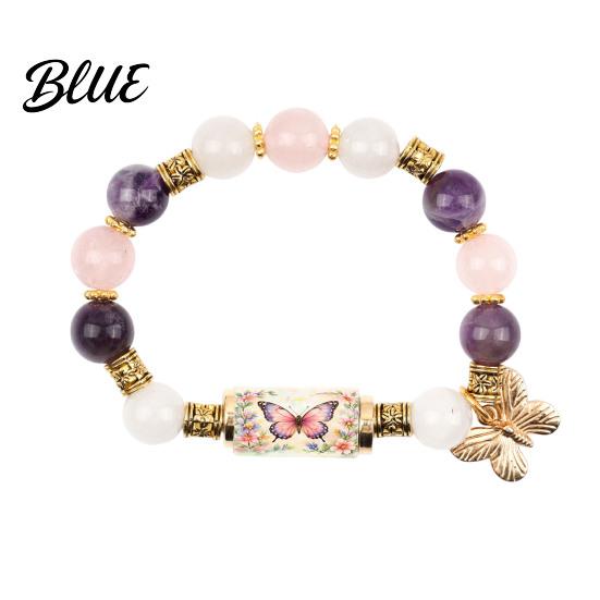 Hummingbird Design Bracelet Blessing Birds with Premium Gift Box Pink
