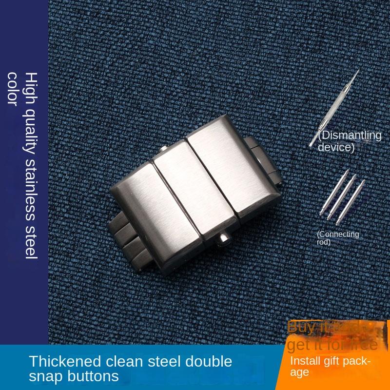 High quality 16mm 18mm 20mm 22mm Fold Safety Clasp buckle for silicone rubber strap Deployment Stainless Steel WatchBand Buckle