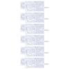 6Pcs Ink Damper Solvent Inkjet Head Rectangular PP Damper Replacement for XP600 Printer