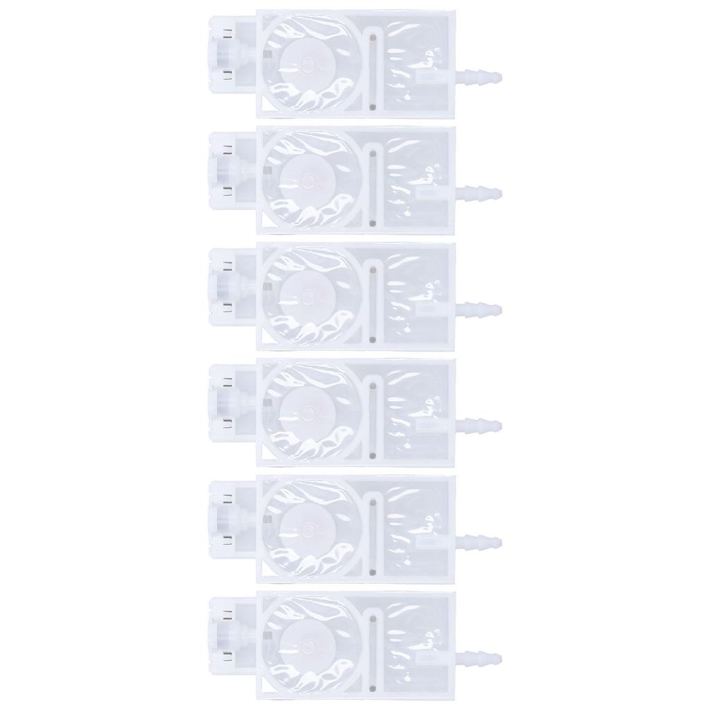6Pcs Ink Damper Solvent Inkjet Head Rectangular PP Damper Replacement for XP600 Printer