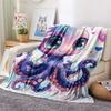 Octopus Print Flannel Blanket, High quality Comfortable for All Seasons, Home Decor, Warmth and Comfort, Perfect for Christmas Gifts