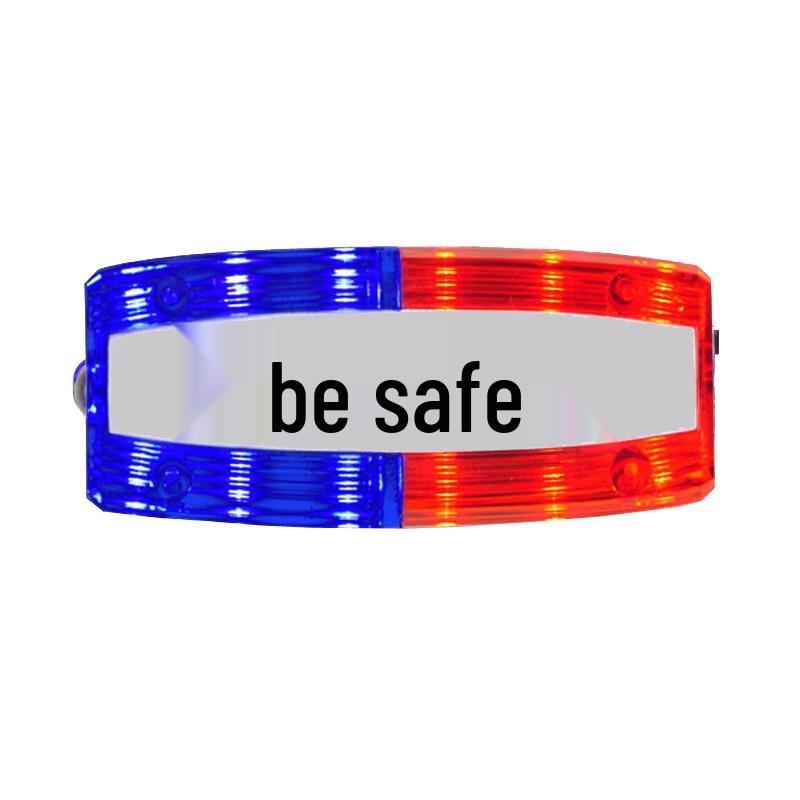 Rechargeable LED Red/Blue Strobe Security Shoulder Light