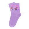 Kpop Demon Hunters Cute Cartoon Print Girls Socks Cotton Soft Warm Autumn Winter Student Outdoor Sports Children's Birthday Gift