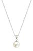 [Schmuckgeschäft M] Akoya-Perle, Uwajima, 8 mm, Einzelperlen-Halskettenanhänger, Sterlingsilber 925, Figaro-Kette, Einfacher Schmuck für Damen, Hergestellt in Japan,