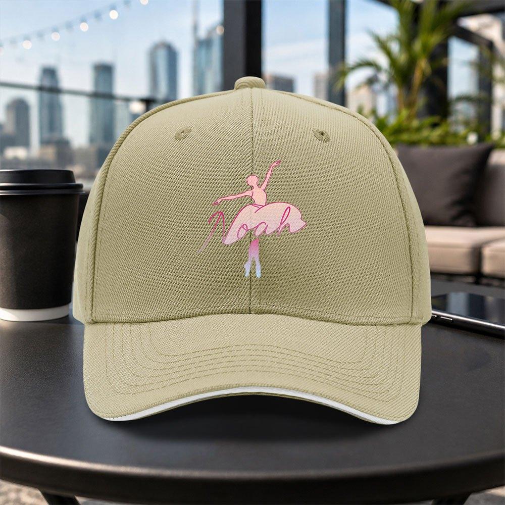 Noah Ballerina Sandwich Baseball Cap Unisex Adjustable Duckbill Hat Lightweight Casual Outdoor Cap Multiple Colors