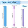 Silicone Craft Sticks In Assorted Color Pack of 10 Stir Sticks Waxing Spatulas For Art Projects And Wax Handling