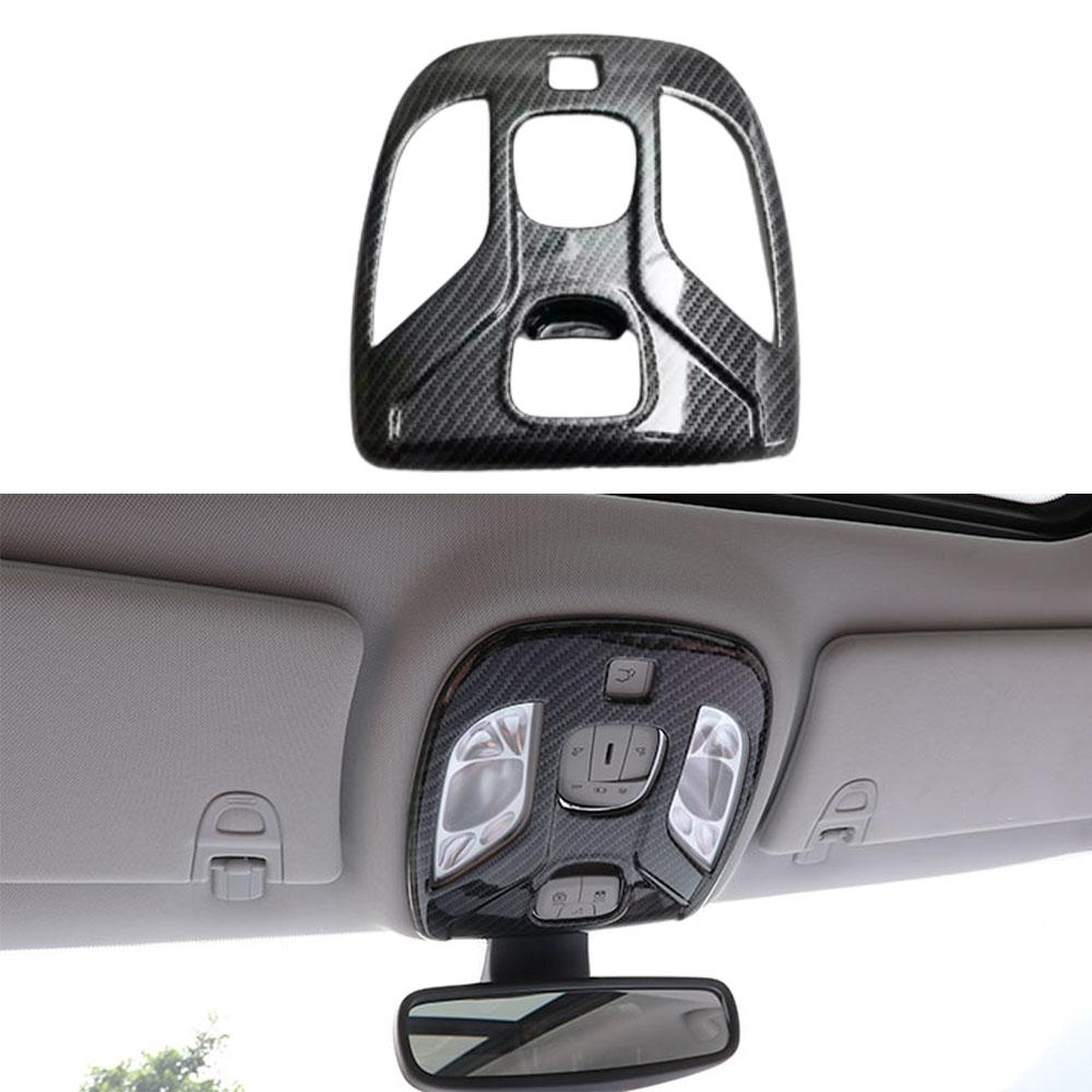 For Jeep Compass 2017 2018- ABS Plastic Car Door Sound Speaker Audio Ring Cover Carbon Fiber Water Cup Holder Frame Trim