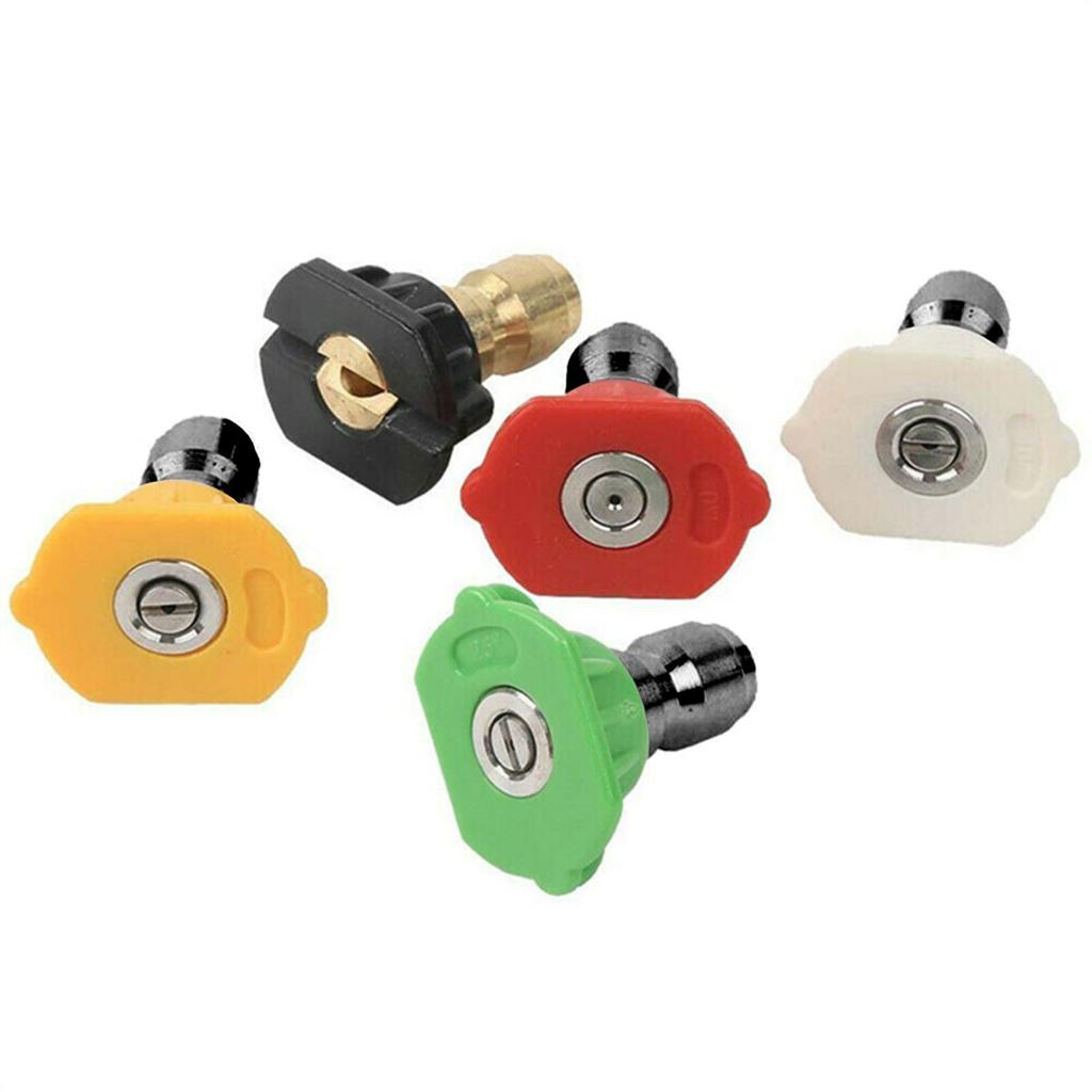 5Pcs Nozzle Tips 1 4 Quick Connect High Pressure Power Washer Spray Nozzle Kit