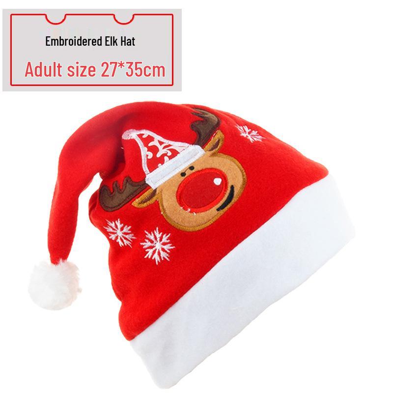 2025 Luminous Christmas Hat: Snowman & Reindeer Design for Kids & Adults