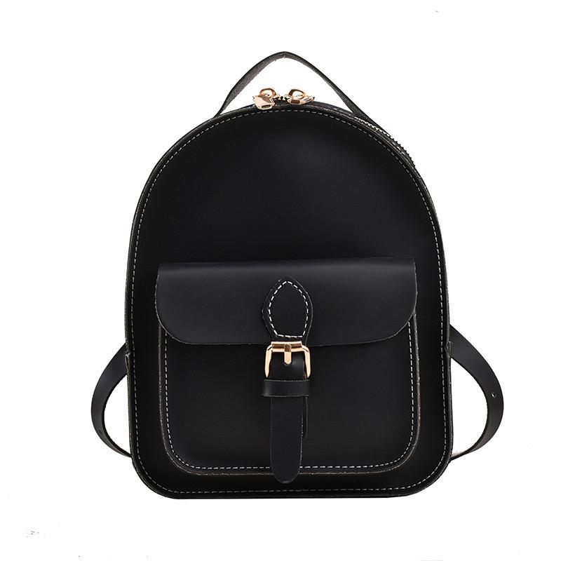 Fashionable Korean Vintage Children Backpack Charming Girls Pu Lightweight Princess Bag