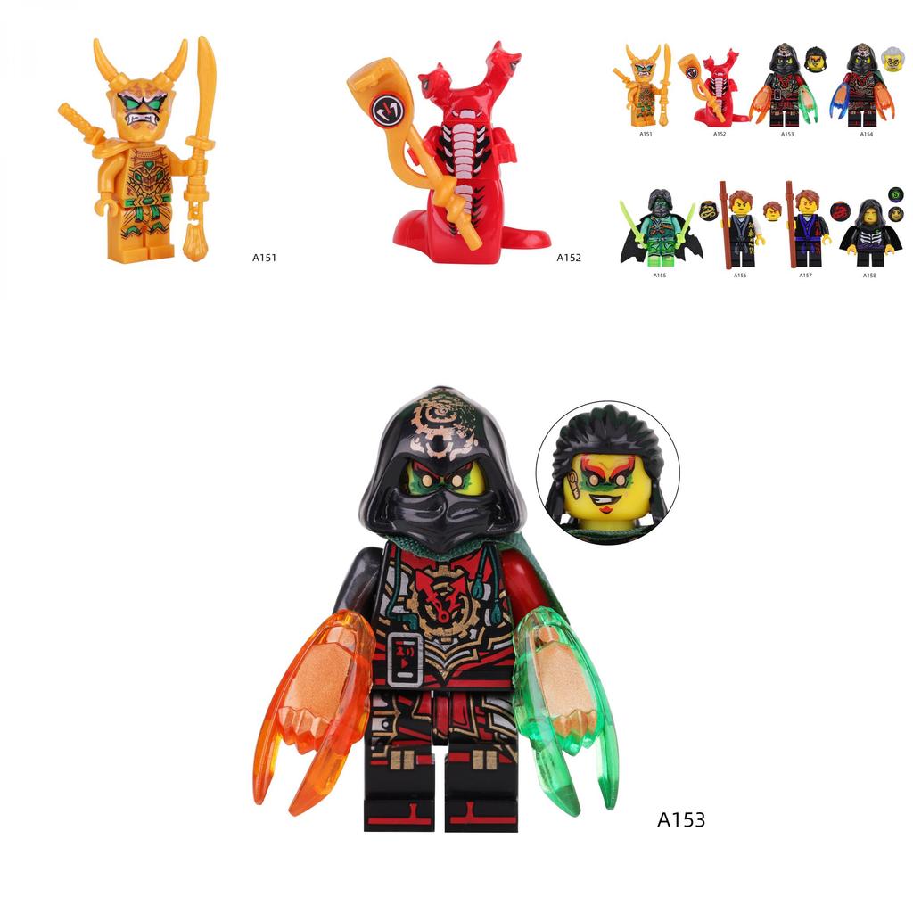 Ninja Serie Kunststoffbausteine Kinder DIY Spielzeugset für kreatives Spielen und Lernen