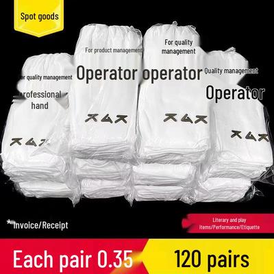 Weiße Baumwoll-Arbeitshandschuhe für Arbeitsschutz, Schmuckhandhabung und Etikette – Ideal zum Fahren und mehr.