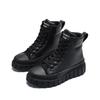 New black versatile heightened platform short Martin boots simple large size women's shoes sports and leisure shoes