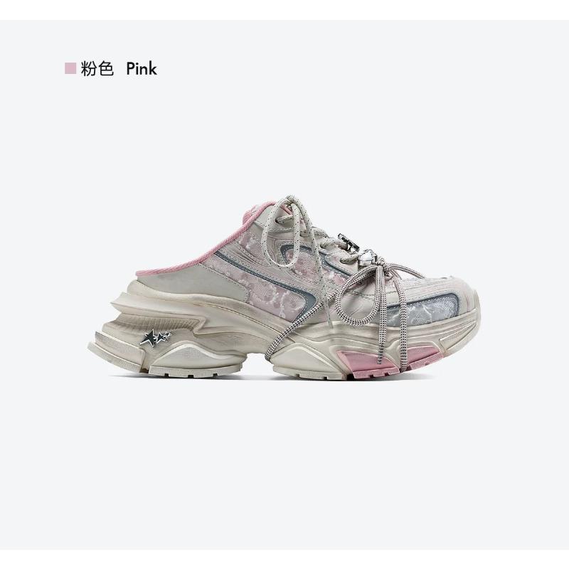 

This B s new tenth-generation mesh lace-up low-top catwalk retro dad shoes are fashionable and versatile for men and women 40 розовый