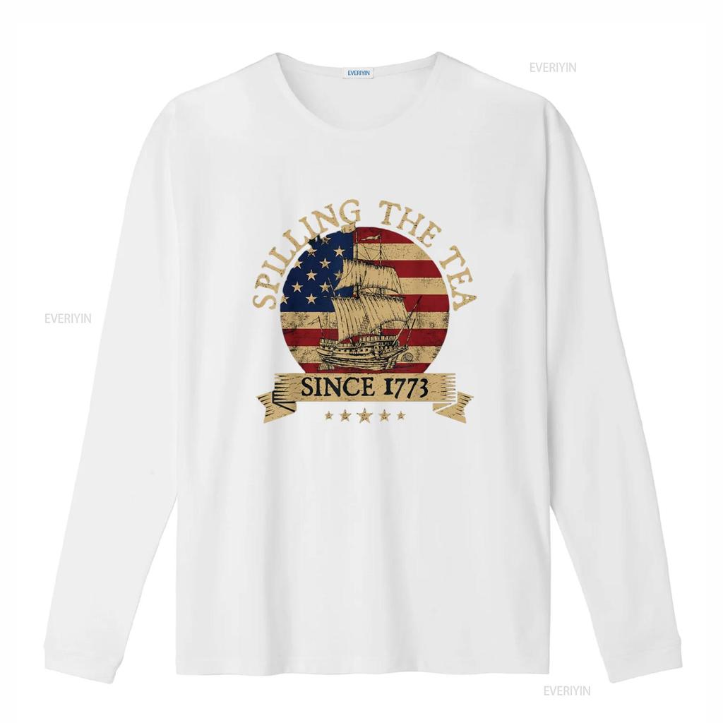 Spilling The Tea Since 1773 Vintage Us History Teacher T Shirt Black 2X Large Vintage Washed Designer Clothes Slightly Stylish