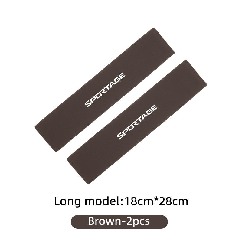 ACZ2 For KIA Suede Car Seat Safety Belt Shoulder Covers Belt Protective Pad Accessories Sportage 2016 2017 2018 Sephia Stonic Carens