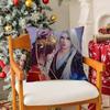 Classical Handsome Wu Xin Man Pillow Case Silky Short Plush With Invisible Zipper Dustproof Sofa Cushion Cover For Home Decor