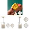 KX4B 50g Fish Mung Bean Cake Mould Plastic Mooncake Moulds Baking Accessories Mooncake Tools Perfect for Moon Festival