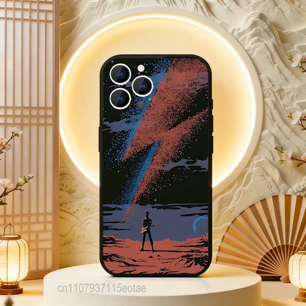 D-David Blackstar Bowie Phone Case For iPhone 17,16,15,14,13,12,11,Pro,Max,Plus,E,Air,Mini Protective Black Cover