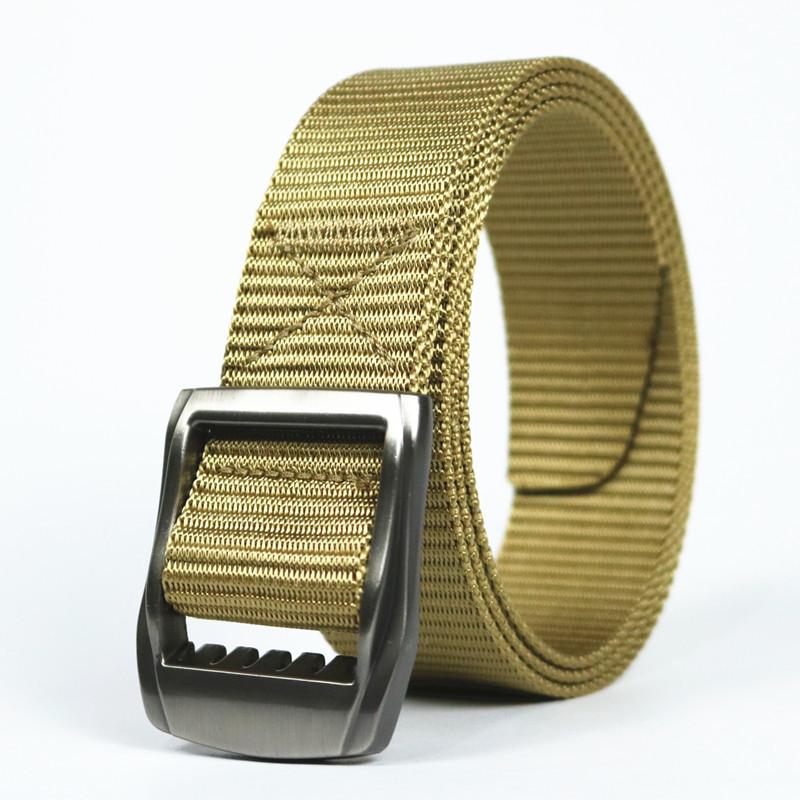 Nylon Tactical Outdoor Belt, Double Stepless Adjustable Canvas Belt, High-Quality Quick-Drying Belt