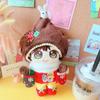 Gloves Cotton Doll Clothes Snowman Plush Toy Clothes Cotton Doll Suit Set  20cm Cotton Doll
