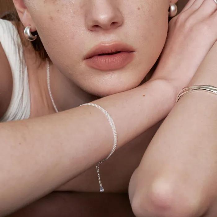 AT018 SHINE MESH CHAIN BRACELET