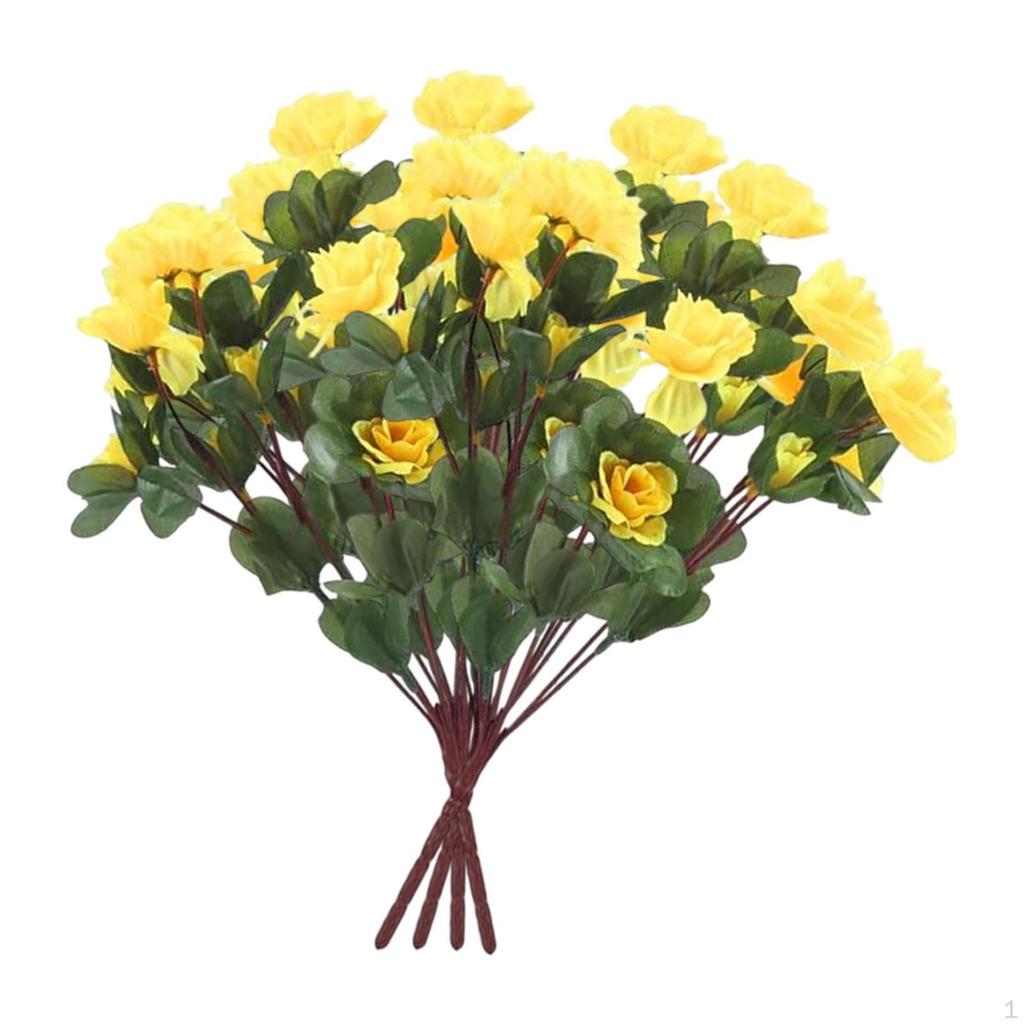 4 Bundle of Artificial Flowers Flower In The Open Away Balcony