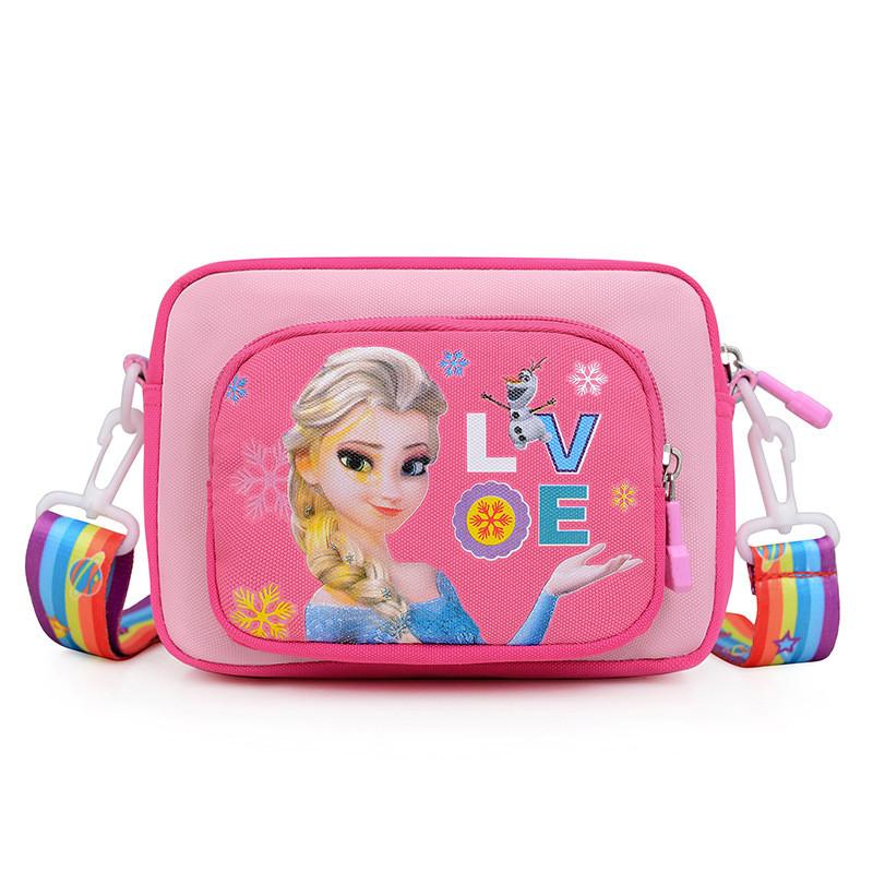 New Stylish Children's Shoulder Bag Cute Cartoon Crossbody Bag For Kids In Purple And Pink